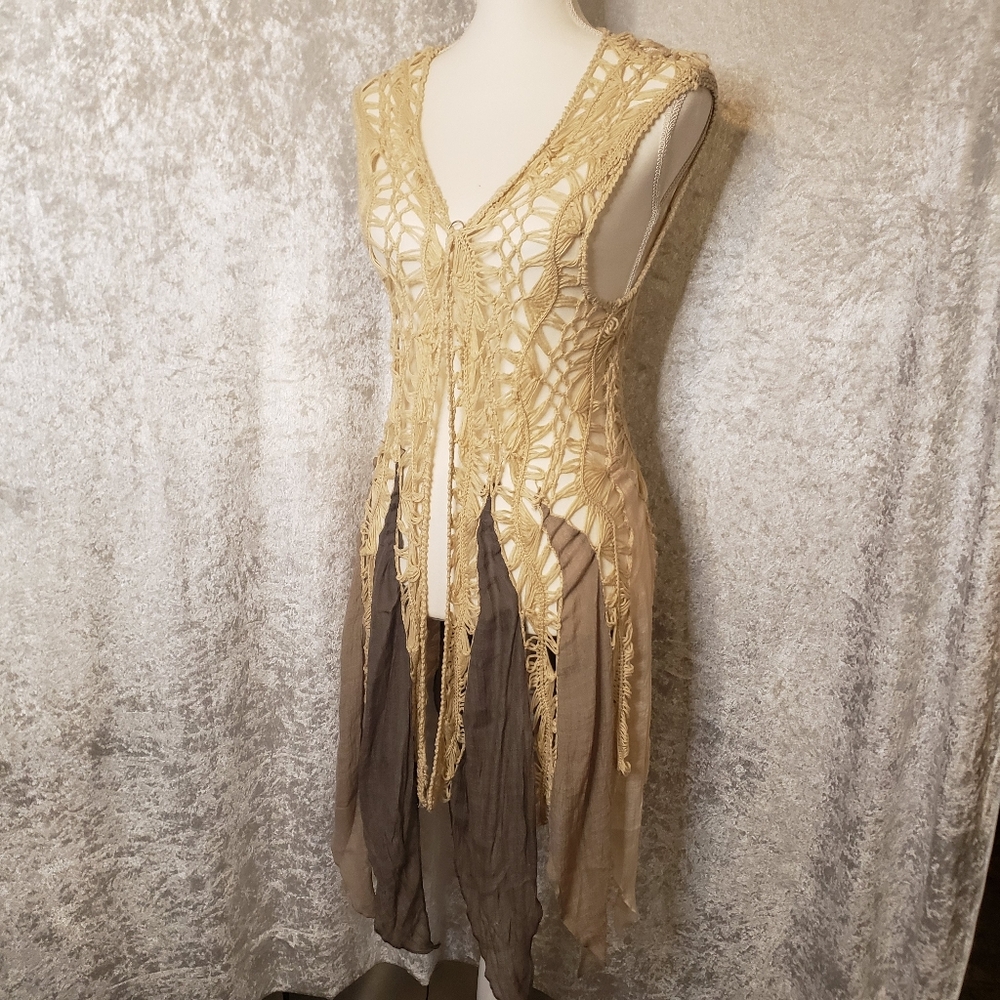 Bohemian Shawl Crochet Unique NEVER WORN